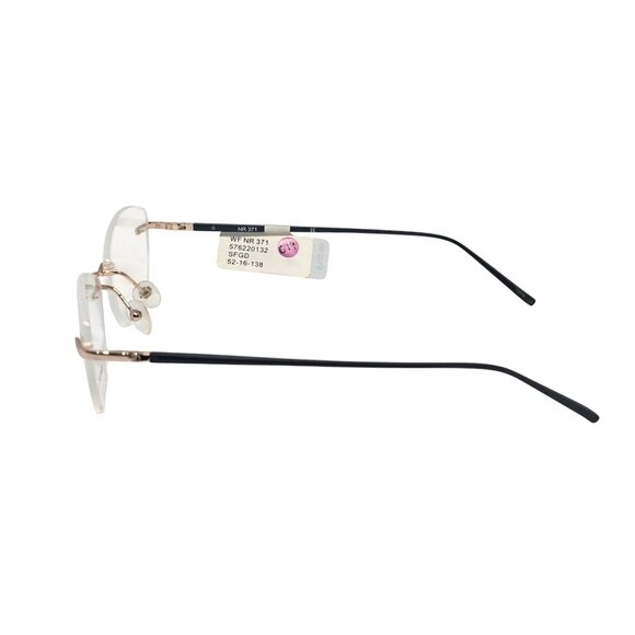 Naturally Rimless NR 371 Gold Rimless Eyeglasses Frame - Picture 3 of 9